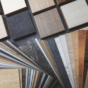 variety of furniture and flooring material samples for interior Flooring Services Chicago, Chicagoland by RK Home Guardians